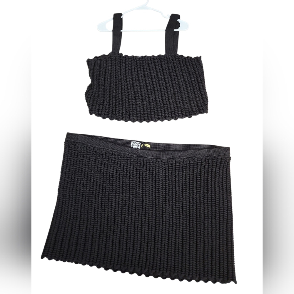 Future Collective Black Ribbed Knit Set - Picture 2 of 5